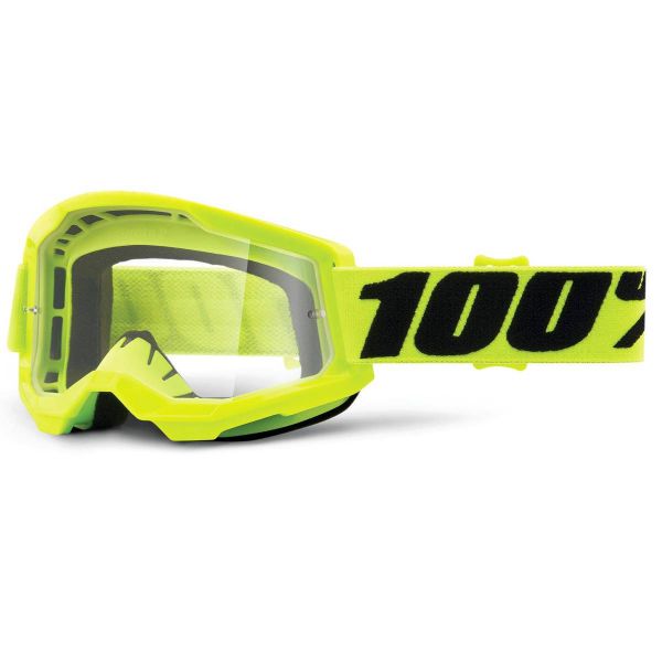 Gafas motocross 100% Strata 2 Yellow Niño Envío Inmediato
