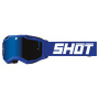 Gafas motocross SHOT Assault 2.0 Solid Iridium Azul Reflejo Brillante
