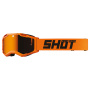 Gafas motocross SHOT Assault 2.0 Solid Iridium Naranja Nen Brillante