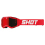 Gafas motocross SHOT Assault 2.0 Solid Iridium Rojo Brillante