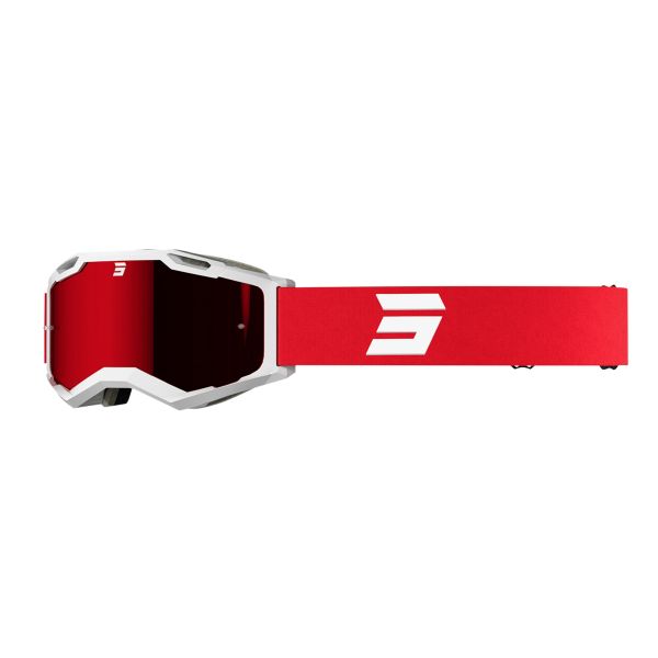 Gafas motocross SHOT Iris 2.0 Tech White Red