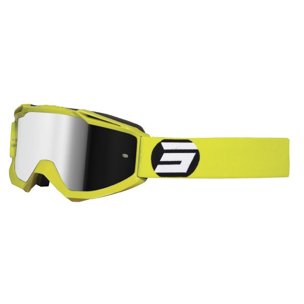 Gafas motocross SHOT Iris Symbol Lime Glossy Iridium Silver