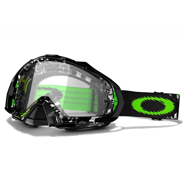 Gafas motocross Oakley Mayhem MX Green Shattered