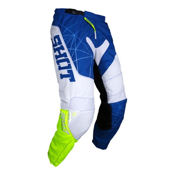 Pantal�n motocross SHOT Contact Infinite Blue White Neon Yellow Pant