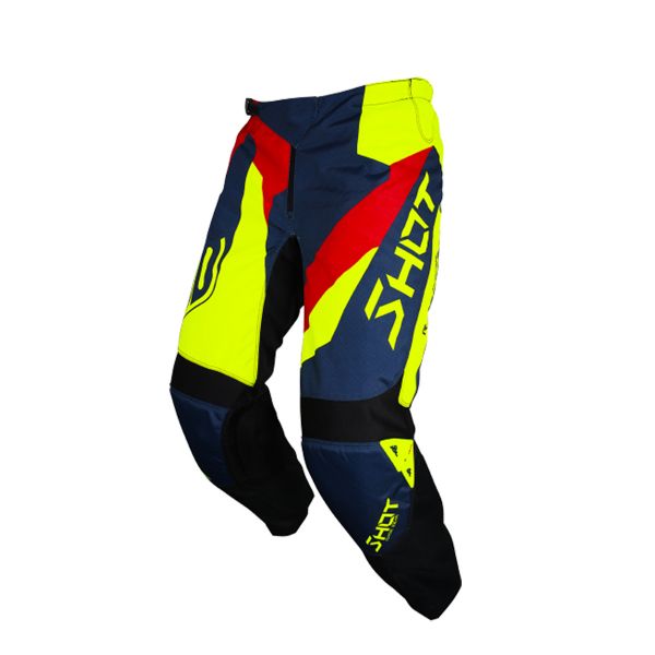 Pantaln motocross SHOT Devo Alert Blue Red Neon Yellow Pant