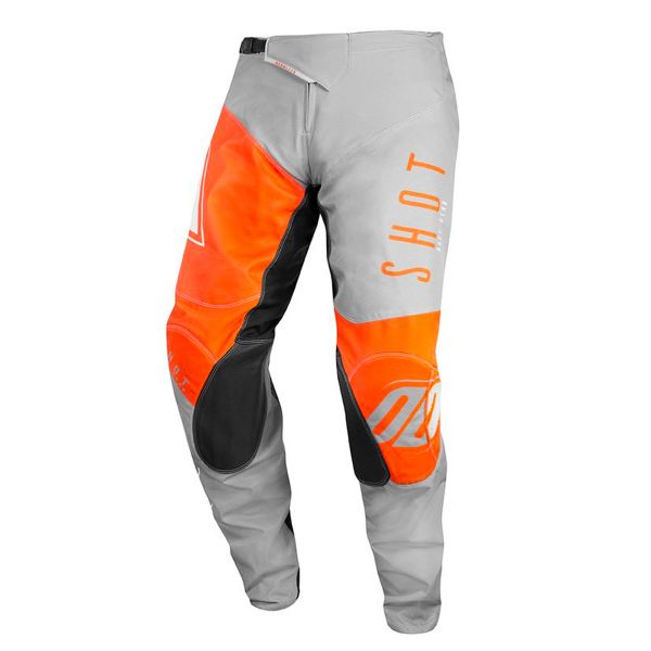 Pantal�n motocross SHOT Aerolite Alpha Light Grey Orange Pant