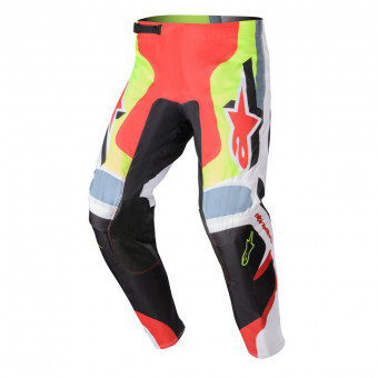 Pantaln motocross Alpinestars Fluid Agent Black Mars Red Yellow Fluo Pant