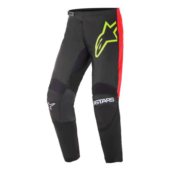Pantal�n motocross Alpinestars Fluid Tripple Black Yellow Fluo Red Pant