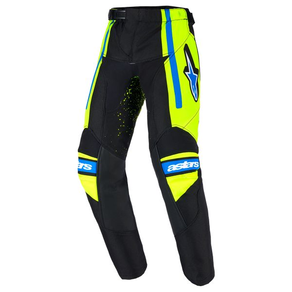 Pantaln motocross Alpinestars Kids Racer Nomur Pants Dk Navy Yllw FL Ucla Blue