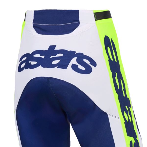 Alpinestars Racer Air Riway Pants Light Gray Yellow Fluo Blue