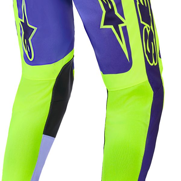 Alpinestars Racer Portl Pants Purple Yellow Fluo