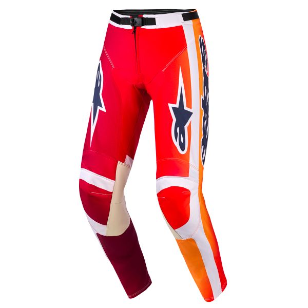 Pantaln motocross Alpinestars Racer Portl Pants Red Light Gray Dark Gray
