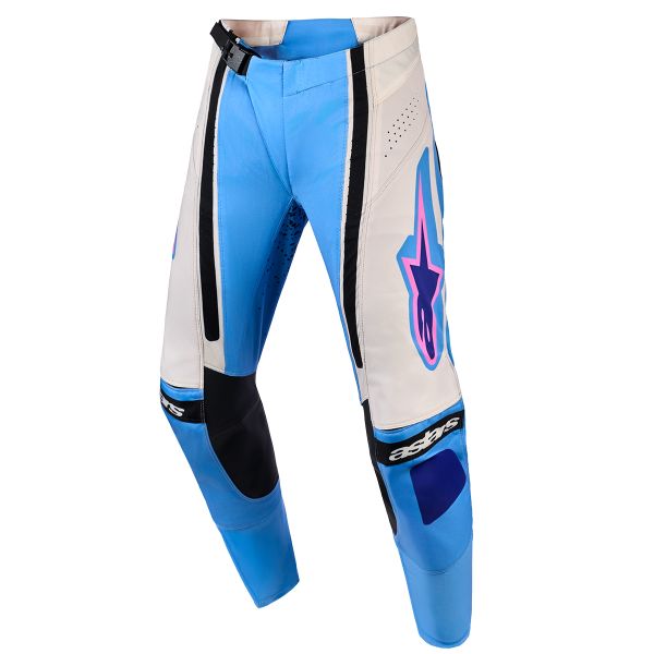 Pantaln motocross Alpinestars Stella Techstar Nomur Pants Light Blue Off White Black