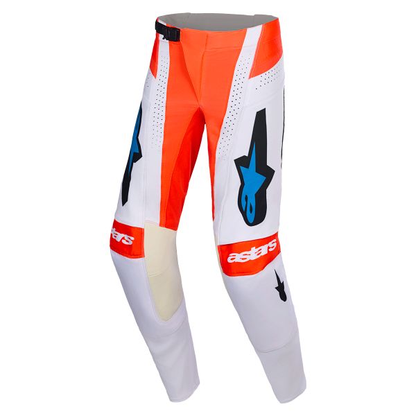 Pantaln motocross Alpinestars Techstar Knif Pants Light Gray Orange Fluo Black