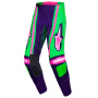 Pantaln motocross Alpinestars Techstar Nomur Pants Deep Purple Green Pink Fluo