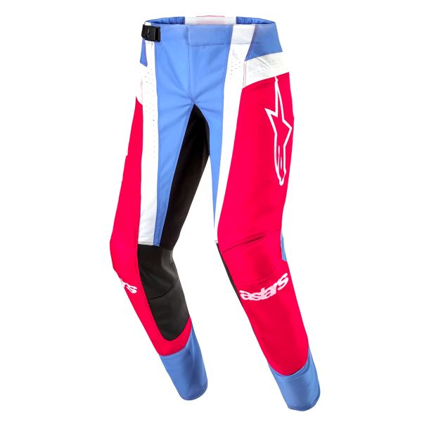 Pantaln motocross Alpinestars Techstar Ocuri Light Blue Mars Red White Pant