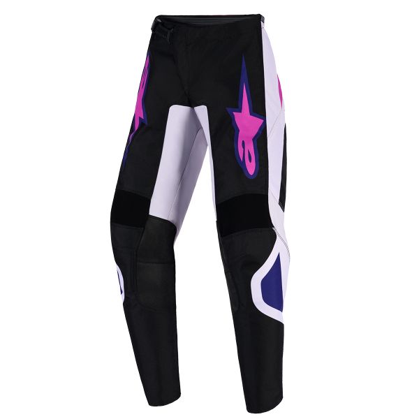 Pantaln motocross Alpinestars Youth Fluid Grid Pants Black Light Gray Purple