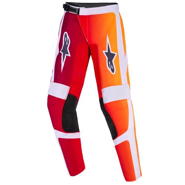 Pantaln motocross Alpinestars Youth Fluid Portl Pants Red Light Gray Dark Gray