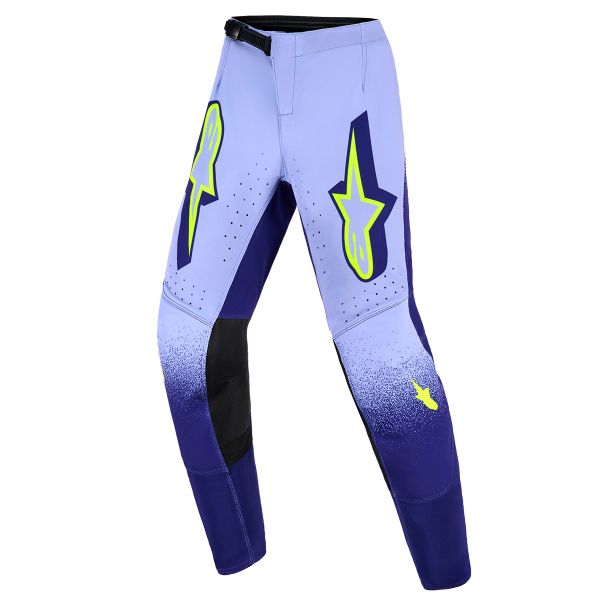 Pantaln motocross Alpinestars Youth Supertech Scenz Pants Purple Yellow Fluo
