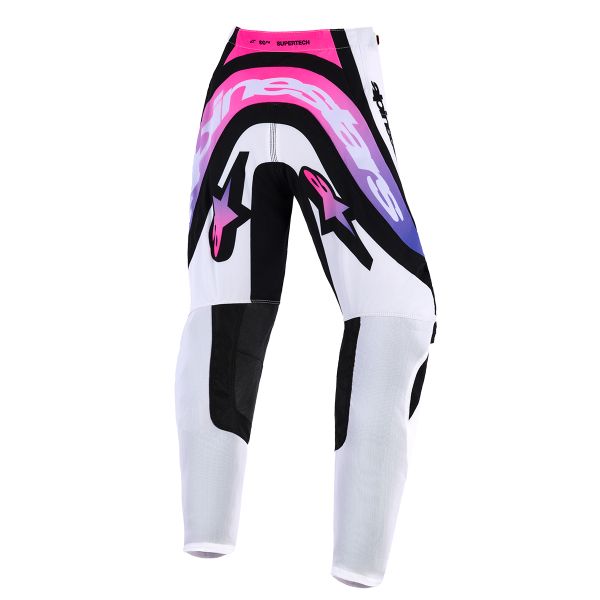 Alpinestars Youth Supertech Vista Pants White Purple Black