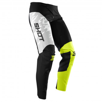 Pantaln motocross SHOT Contact Camo Neon Yellow Pant
