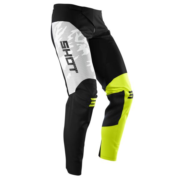 Pantalón motocross SHOT Contact Camo Neon Yellow Pant Pantalón motocross SHOT Contact Camo Neon Yellow Pant