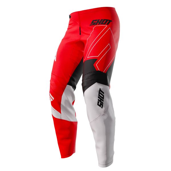 Pantaln motocross SHOT Draw Rush Red Pant Nio