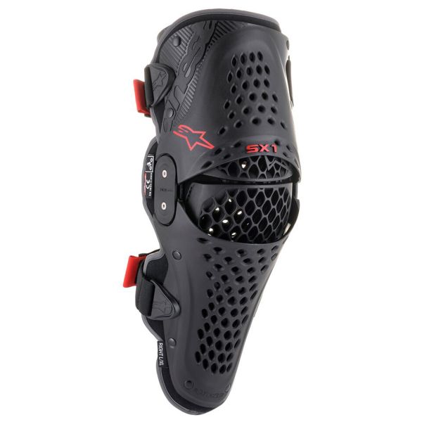 Rodilleras Motocross Alpinestars SX-1 V2 Knee Protector Black Red
