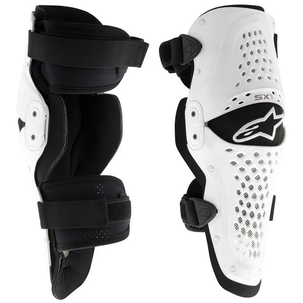 Rodilleras Motocross Alpinestars SX 1 Knee White Black