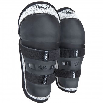 Rodilleras Motocross FOX Titan Knee Niño Black Silver Rodilleras Motocross FOX Titan Knee Niño Black Silver
