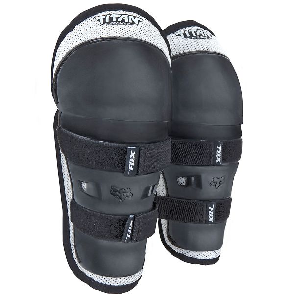 Rodilleras Motocross FOX Titan Knee Niño Black Silver Rodilleras Motocross FOX Titan Knee Niño Black Silver