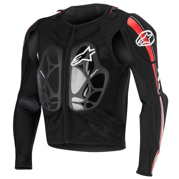 Peto motocross Alpinestars Bionic Pro Black Red