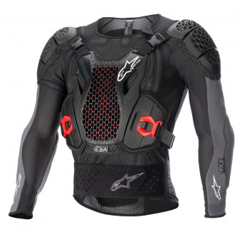 Chaleco motocross Alpinestars Bionic Plus V2 Black Anthracite Red