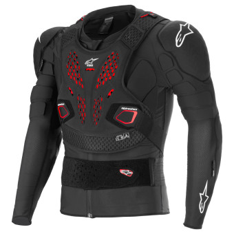 Chaleco motocross Alpinestars Bionic Pro V3 Plasma Black White Red