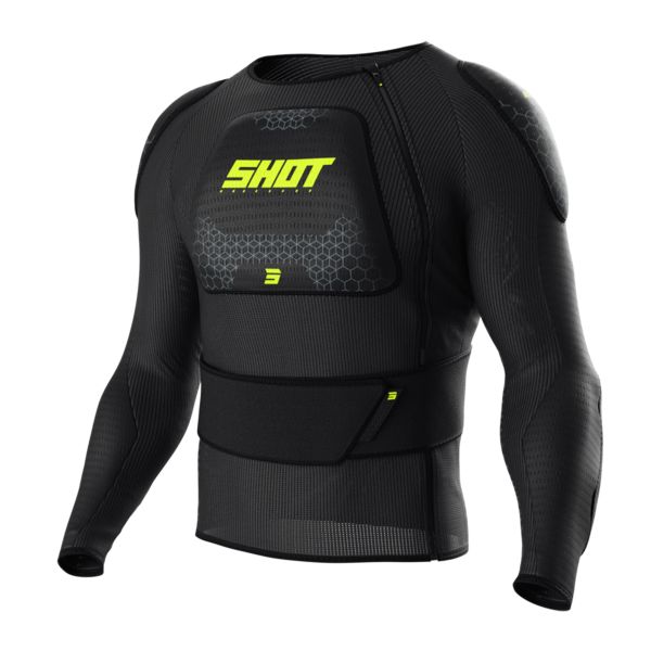 Chaleco motocross SHOT Haut Du Corps Airlight Negro Amarillo Nen