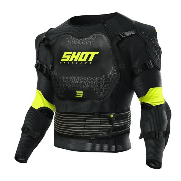 Chaleco motocross SHOT Haut Du Corps Kid Optimal Kid 2.0 Negro Amarillo Nen