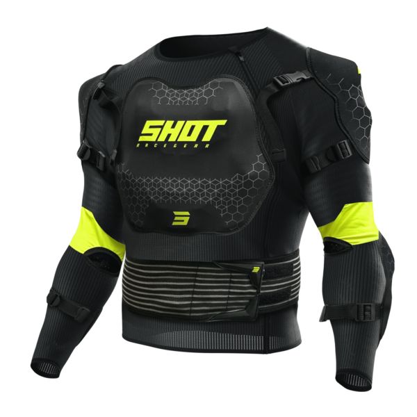 Chaleco motocross SHOT Haut Du Corps Optimal 2.0 Negro Amarillo Nen