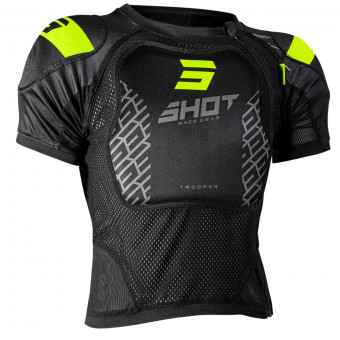Peto motocross SHOT Trooper 2.0 Black Neon Yellow