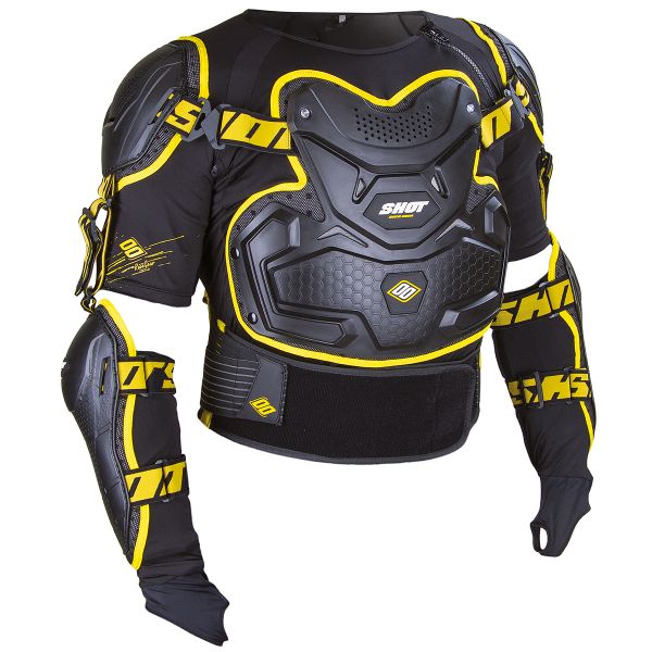 Peto motocross SHOT Interceptor Black Yellow