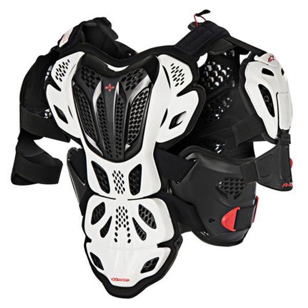 Peto motocross Alpinestars A-10 Full Chest Protector Black Red