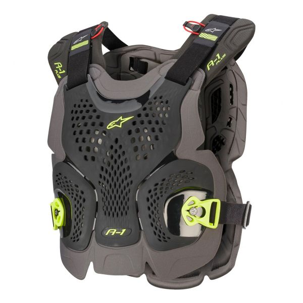 Peto motocross Alpinestars A-1 Plus Chest Protector Black Anthracite Yellow Fluo