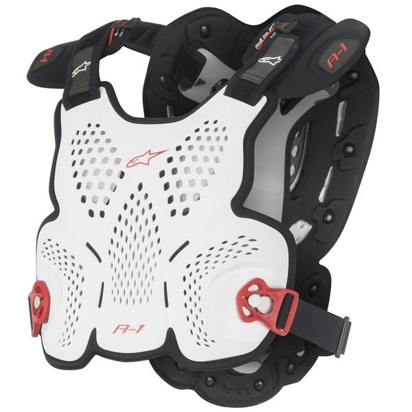 Peto motocross Alpinestars A1 White Black Red