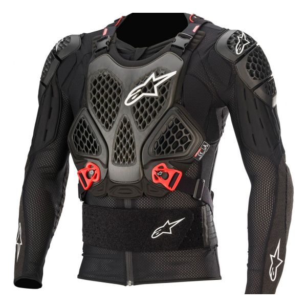 Peto motocross Alpinestars Bionic Tech V2 Black Red