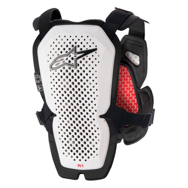 Alpinestars A-1 Protector Pectoral Blanco Negro Rojo