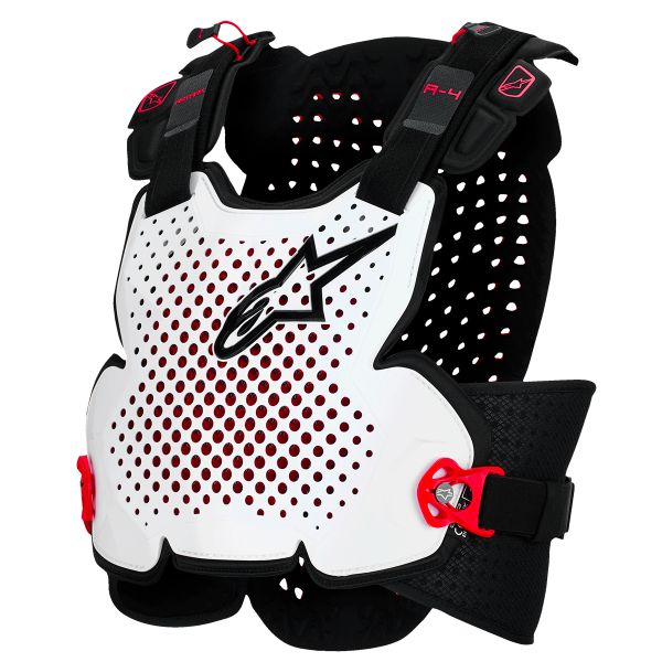 Peto motocross Alpinestars A-4 Plasma Chest Protector Black Red White