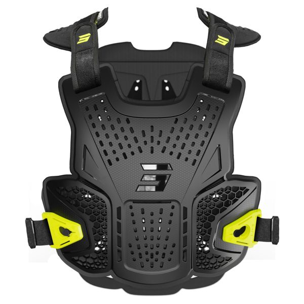 Peto motocross SHOT Airflow Evo Negro protector de piedra