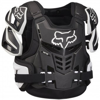 Peto motocross FOX Raptor Vest Black White 018