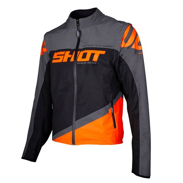Chaqueta Motocross SHOT Contact Black Neon Orange