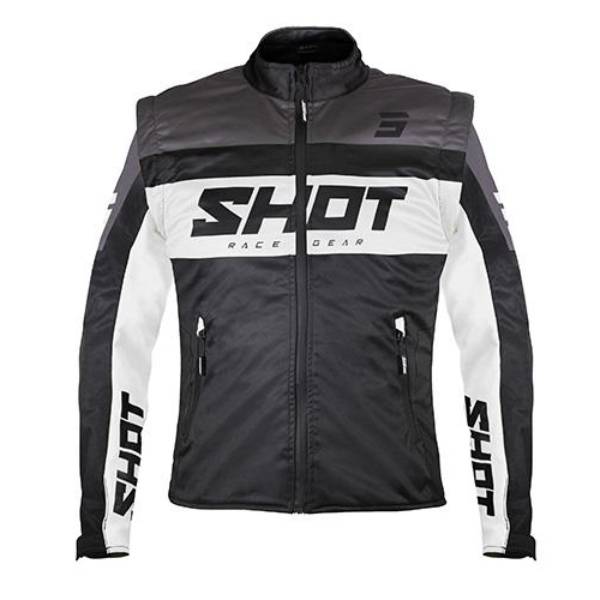 Chaqueta Motocross SHOT Softshell Lite 3.0 Black White