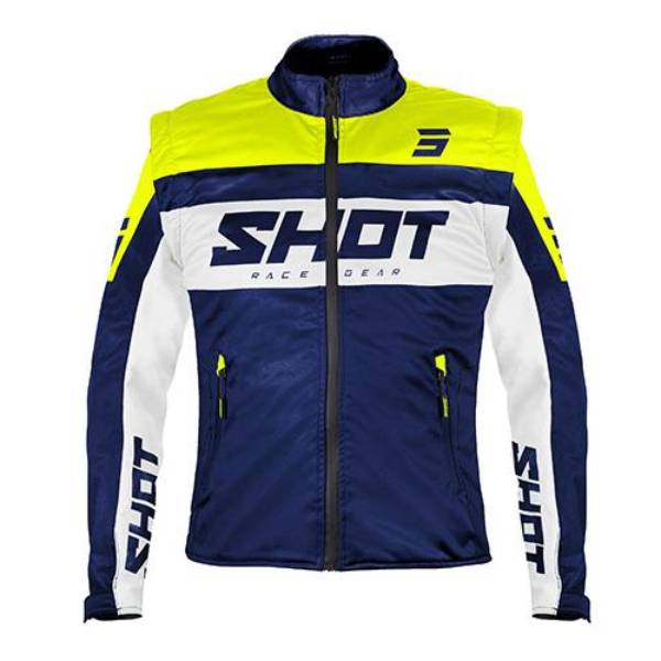 Chaqueta Motocross SHOT Softshell Lite 3.0 Navy Neon Yellow